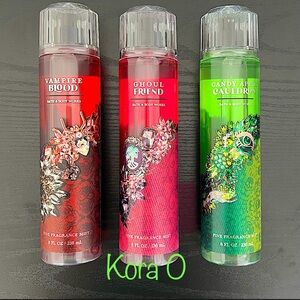 BBW 3 Halloween Fine Fragrance Mists